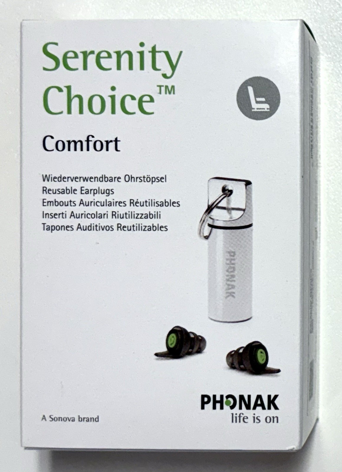 Phonak Serenity Choice Comfort KR15 Reusable Earplugs Hearing Protection