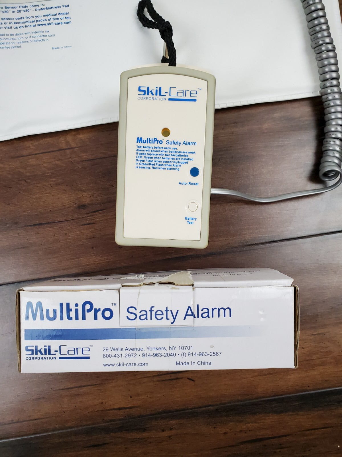 Skil-Care BedPro Bed Alarm Mattress Sensor Pad Alert Monitor Fall Detection