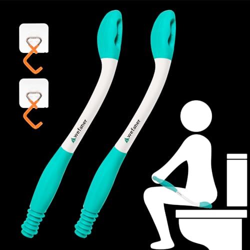 Toilet Aids Wiping Long Reach （2 Pack） Comfort Wipe Wand Bottom Buddy Toilet …