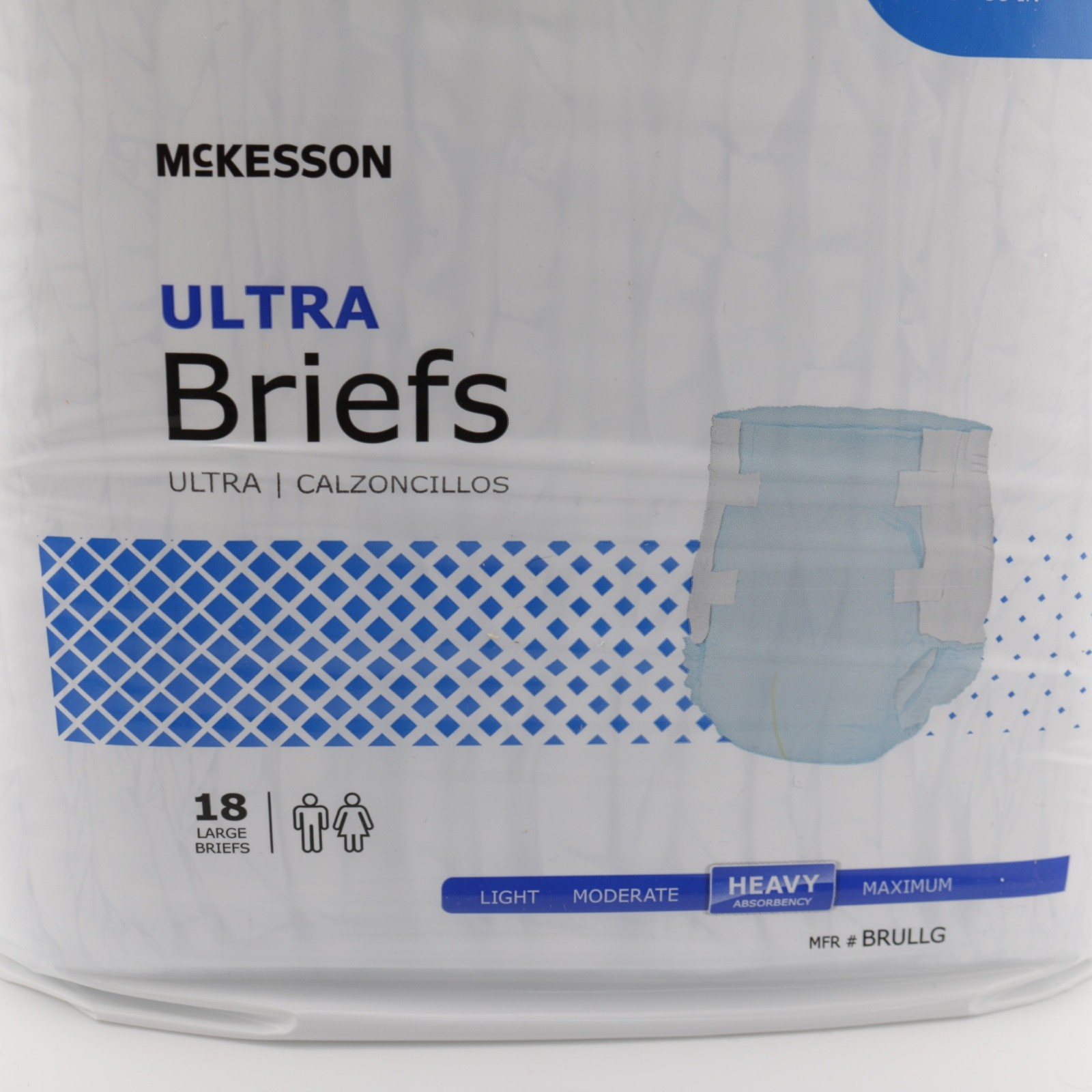 McKesson Ultra Briefs 18 Large Heavy Absorbency Unisex Brand New Pack