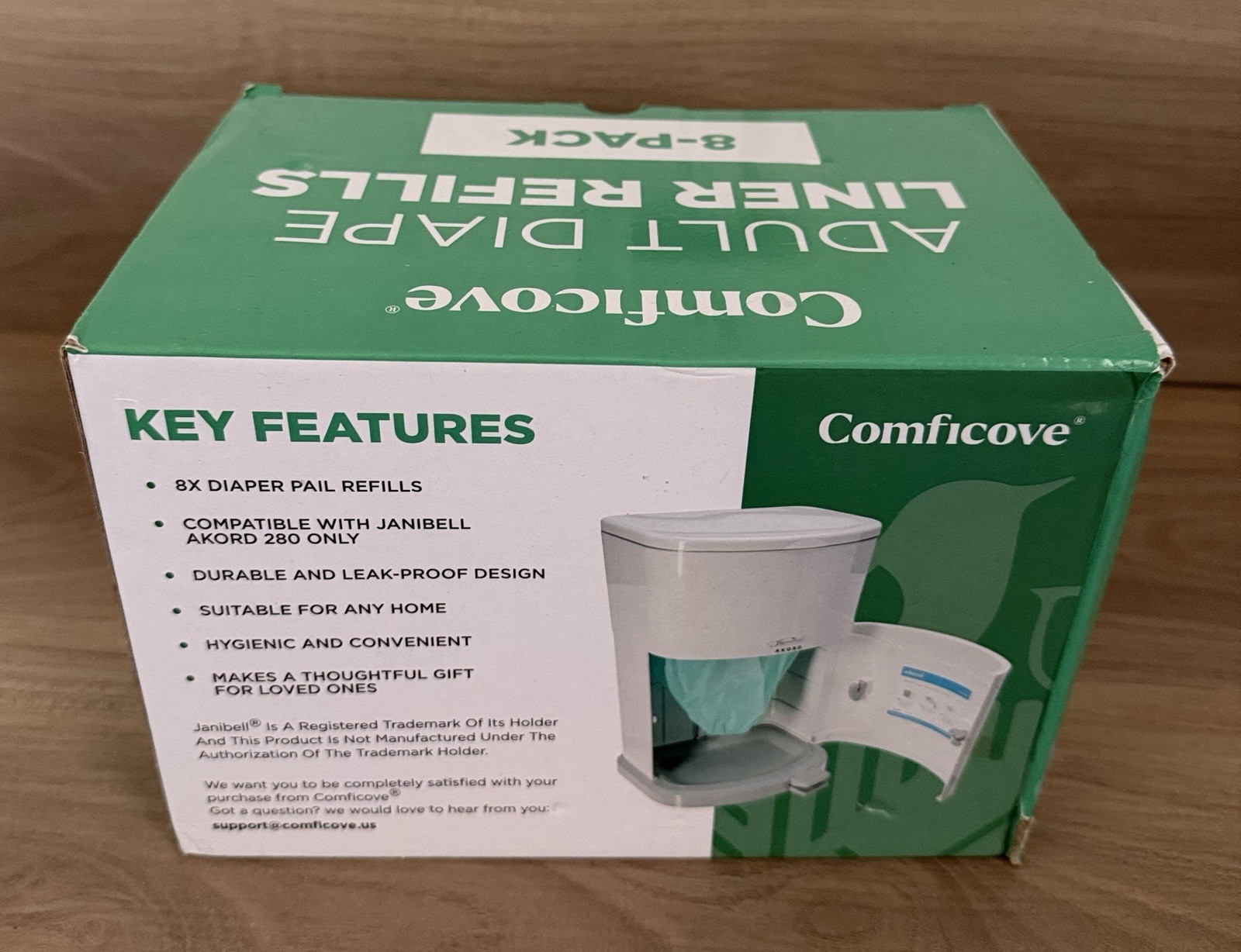 Comficove Adult Diaper Liner Refills Fits with Janibell Akord 280 Slim Model 6PK