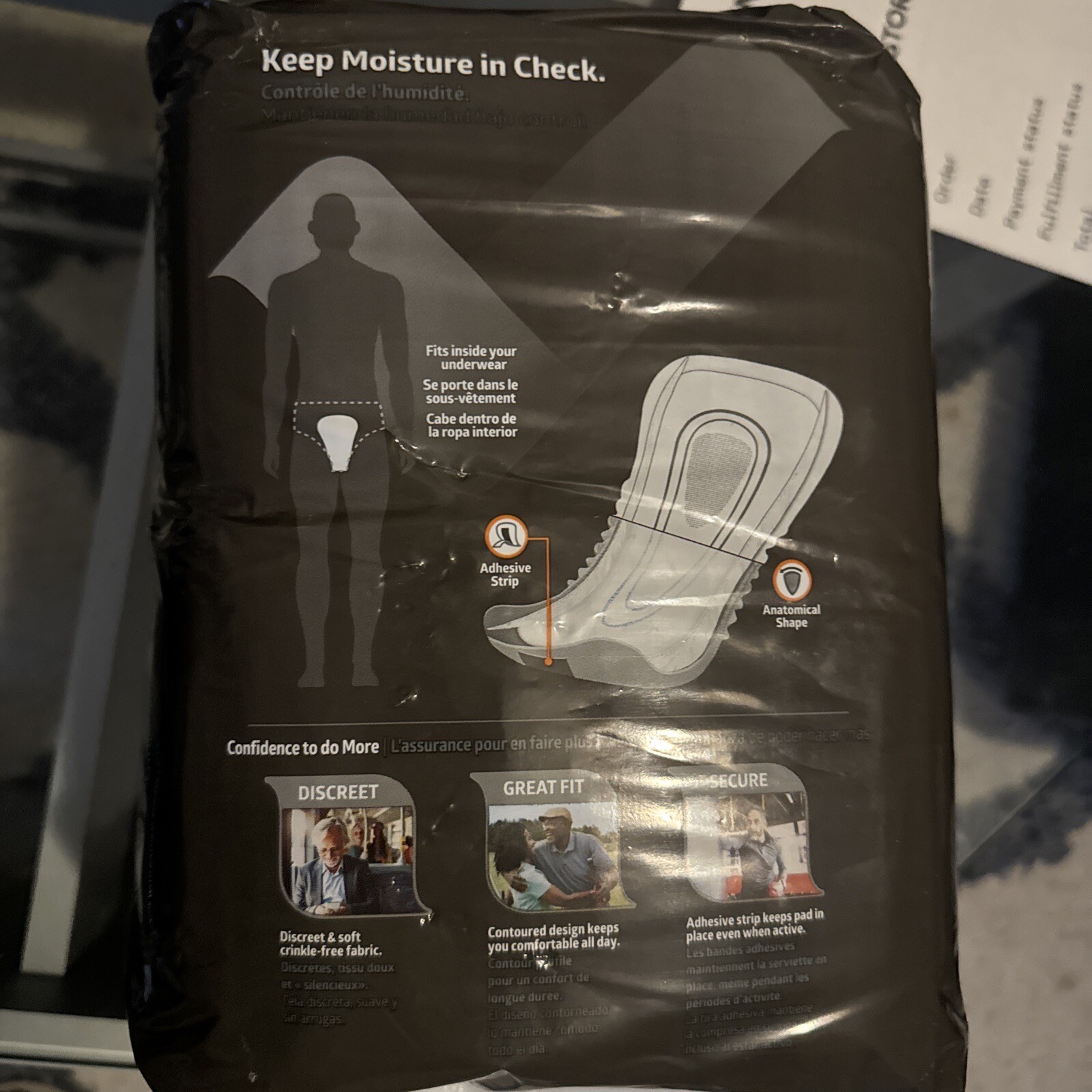 Medline Fit Right Active Edge Guard Leak Pads. One Size Fits All. 52 Ct.
