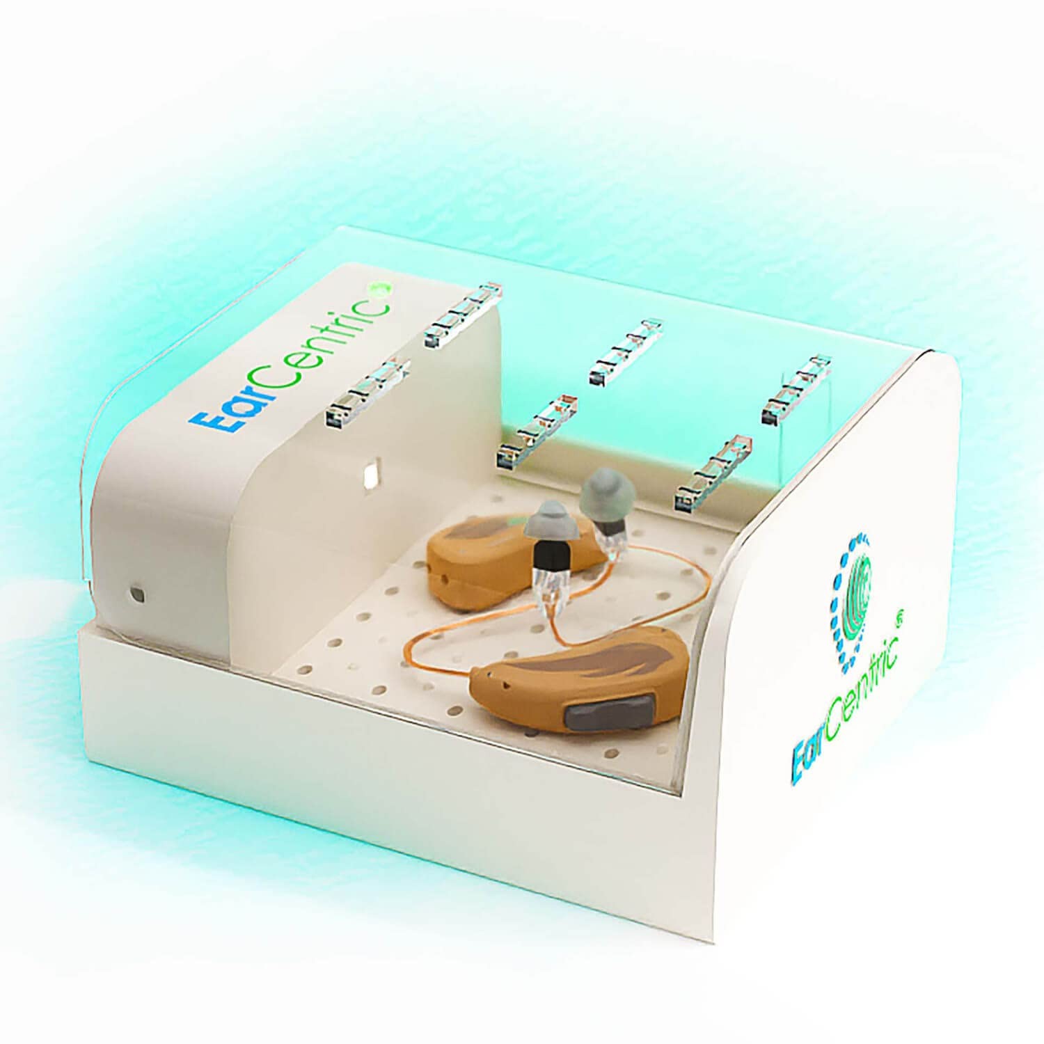 EarCentric RapidDry Automatic Hearing Aid Dryer, Dehumidifier Sanitizer | Remove