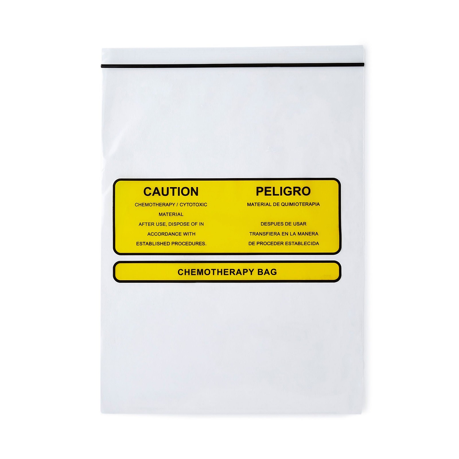 HCL Zipper Closure Hazardous Drug Bag 9 x 12″ 4 mil Polyethylene 9516 100 Ct
