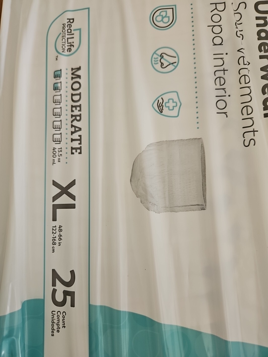 Tranquility Disposable Underwear X-Large Moderate 25 Ct