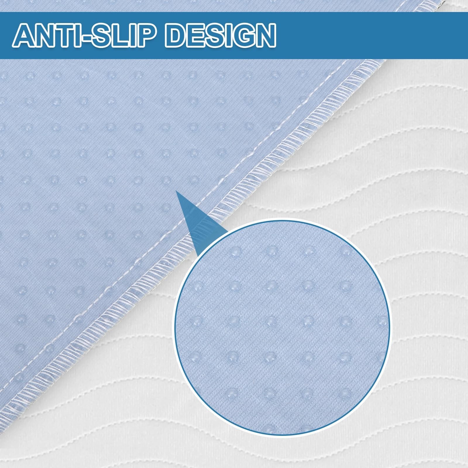 2 PCS 34×36″ Positioning Bed Pads Handles Washable Incontinence Mattress White
