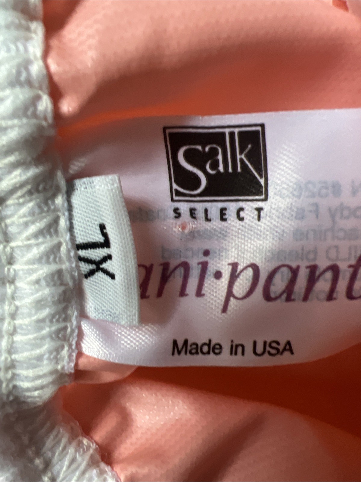 NWOT’s 3 Pair Pink Reusable Salk Sani-Pant Plastic Pull-On Elastic Waist/Leg XL