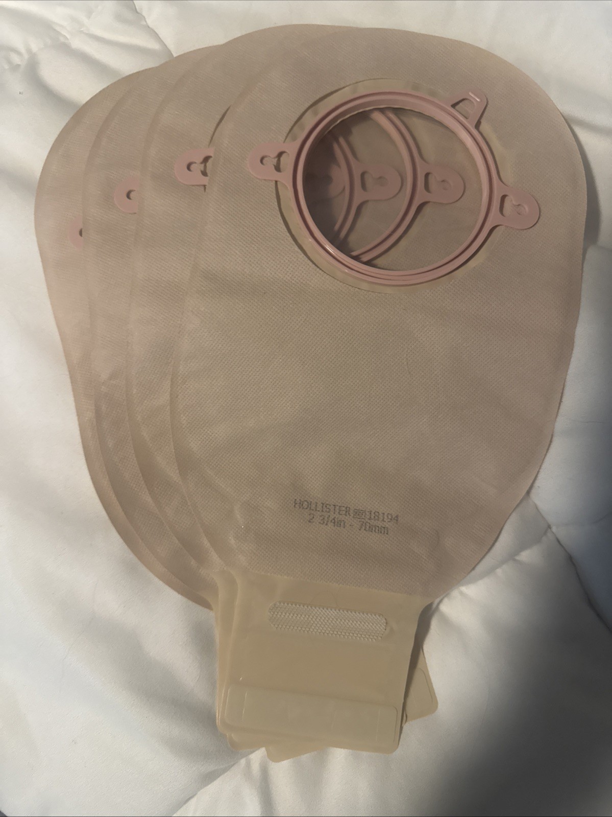 4 Hollister 18194 New Image 2-Piece 12″ Drainable Ostomy Pouch Code Blue New