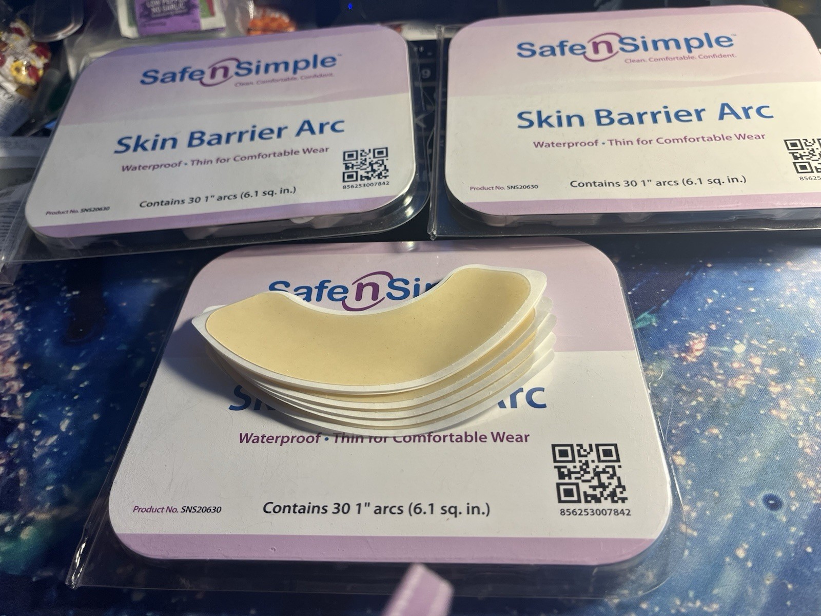 96 Safe N Simple SNS20630 Skin Barrier Arcs 1″ = 3 Packs plus 6 extra