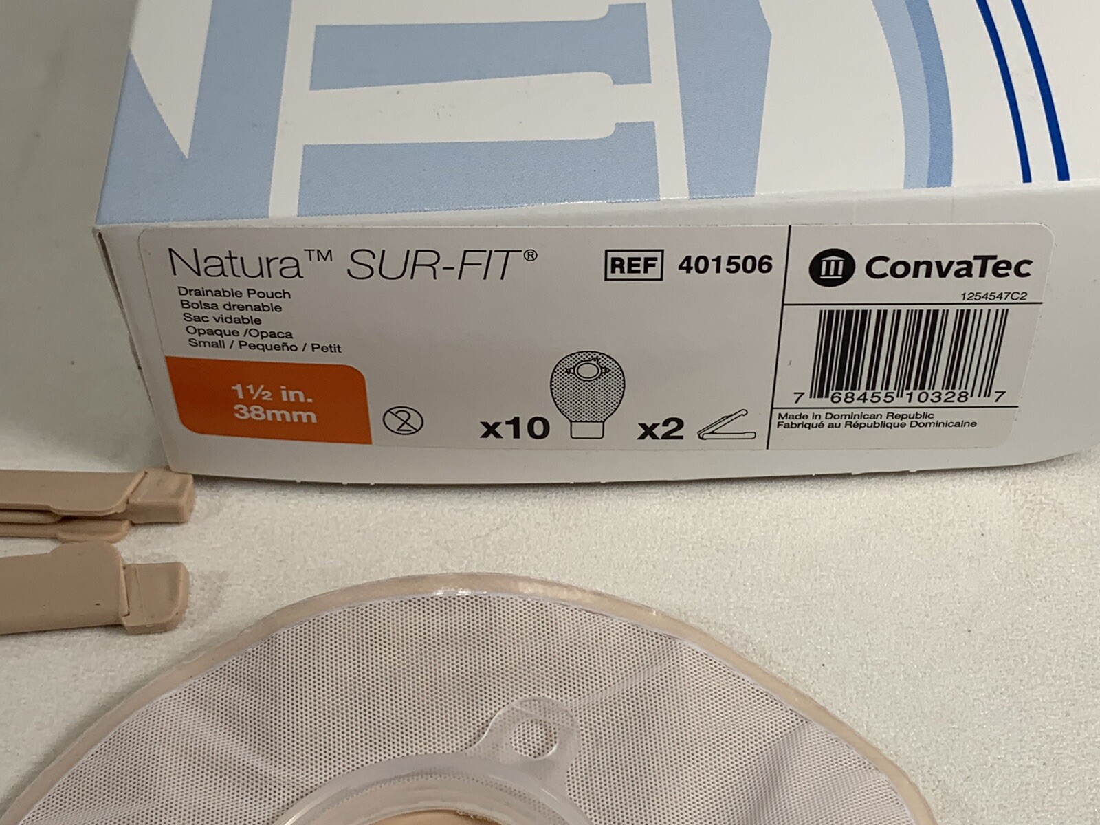 10 ConvaTec 401506 Natura Sur-Fit Ostomy Drainable Pouch 1-1/2″ Flange Exp 2028