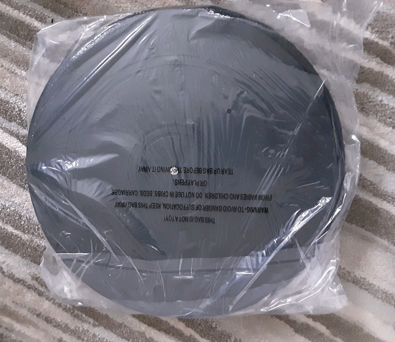 Sharper Image 360 Degree Padded Swivel Cushion Black Spinning Seat