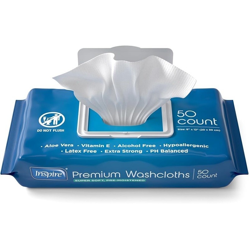 Disposable Adult Wet Wipes W/ Aloe Vera Vitamin E Incontinence Care 400 Count US