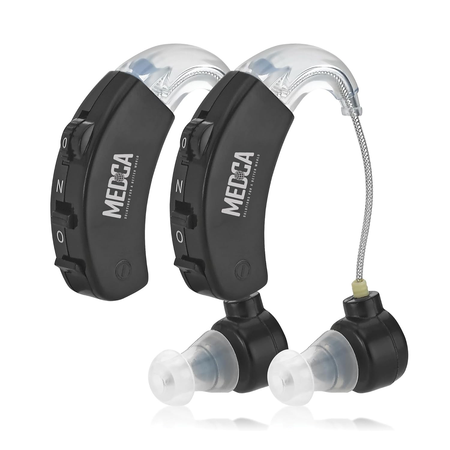 Digital Hearing Amplifier for Both Ears, Adjustable Noise Reduction Feature