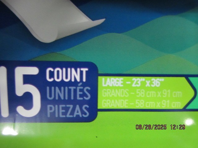 Prevail Underpads/15 Count/Large size (23″ x 36″)