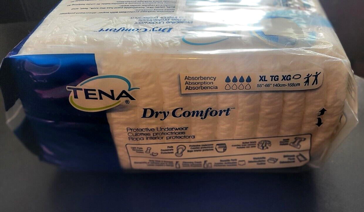 TENA Protective Underwear Unisex Adult Sz XL;55-66″;14 Count;Incontinence/Health