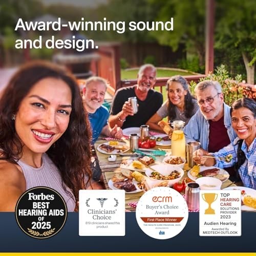 AUDIEN HEARING ATOM X HEARING AID DEVICE SENIORS & ADULTS HEARING LOSS – BEIGE