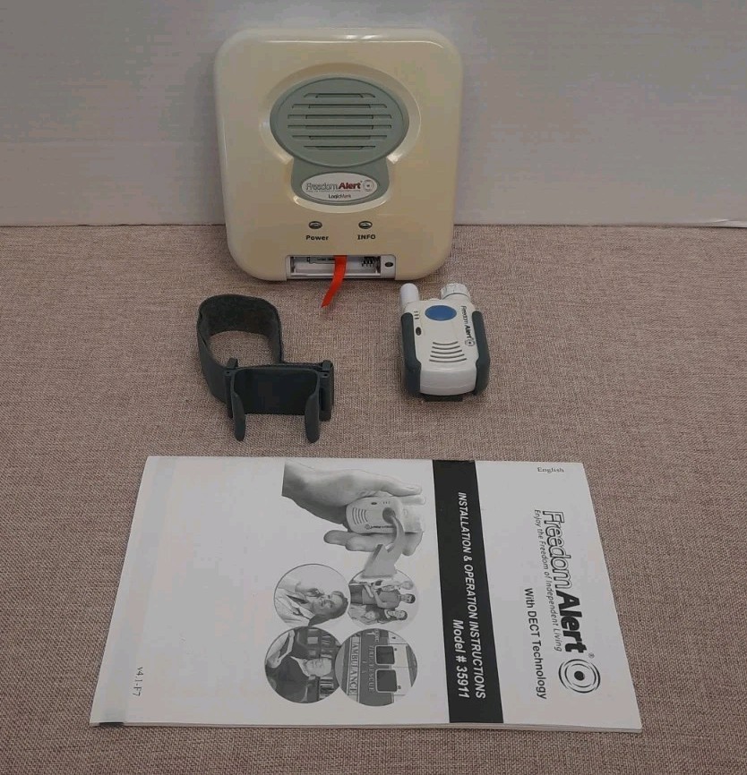 LogicMark Model 35911 Freedom Alert Emergency System FOR PARTS UNTESTED AS IS
