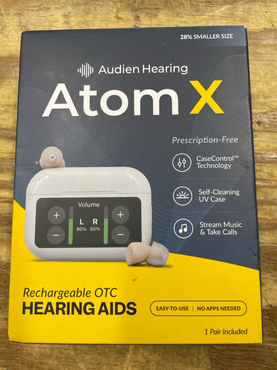 Audien Hearing ATOM X -Rechargeable OTC Hearing Aids (HPB027288)