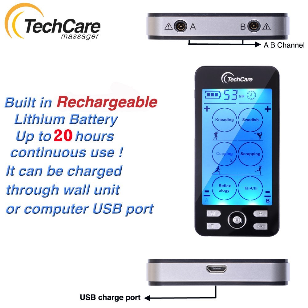 Tens Unit 24 Modes [Lifetime Warranty] Muscle Stimulator Pulse Massager Machine