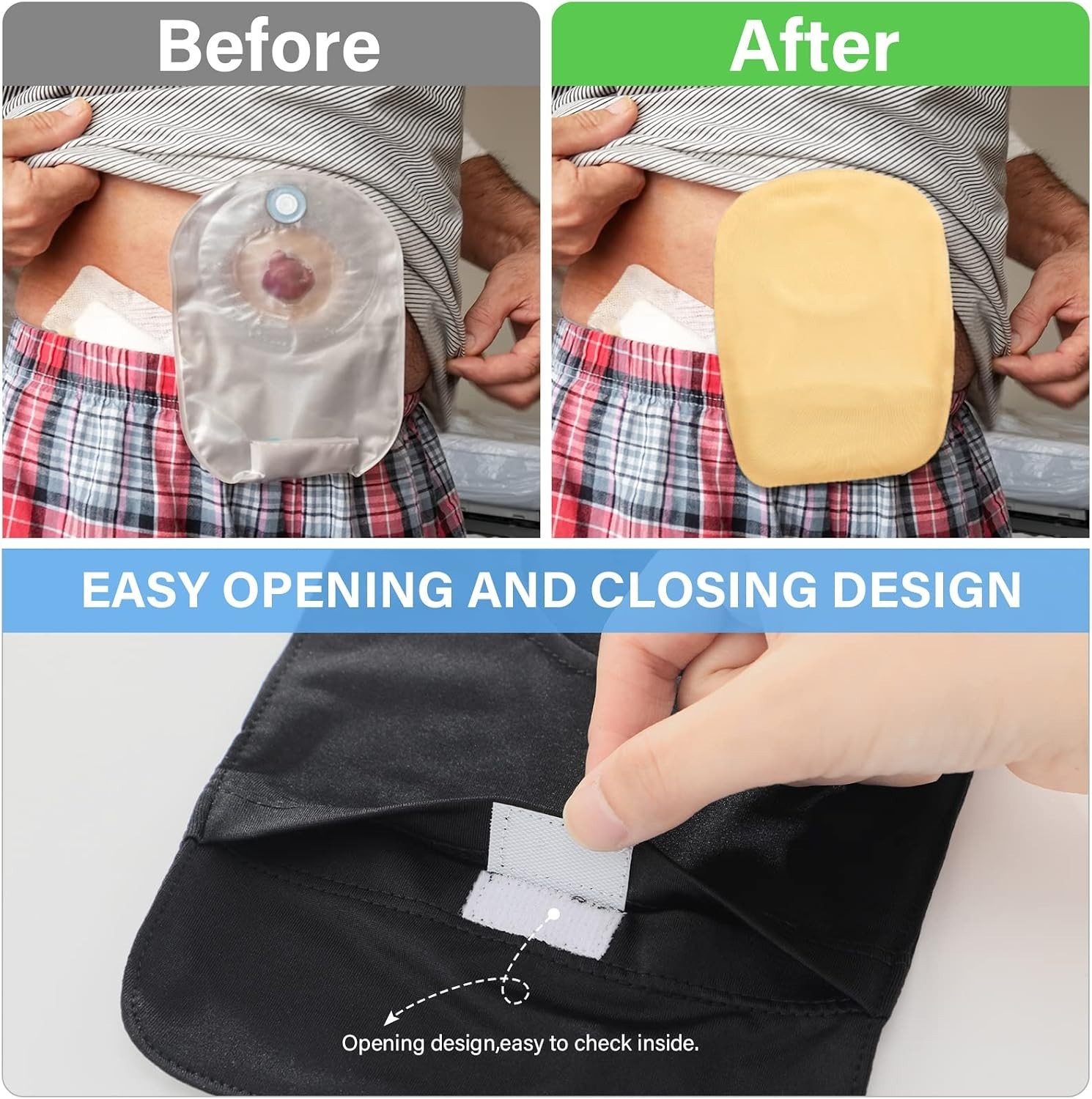 8 Pcs Stretchy Bag Cover Washable Pouch Liner for Women Men Lightweight Pouch…