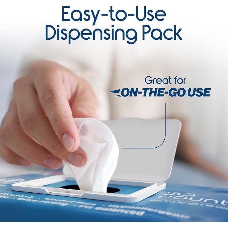 Disposable Adult Wet Wipes W/ Aloe Vera Vitamin E Incontinence Care 400 Count US