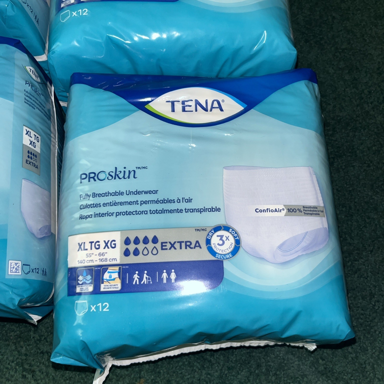 TENA Disposable Underwear Diapers X-Large Ultimate Extra 48 Piece/4Pack SF