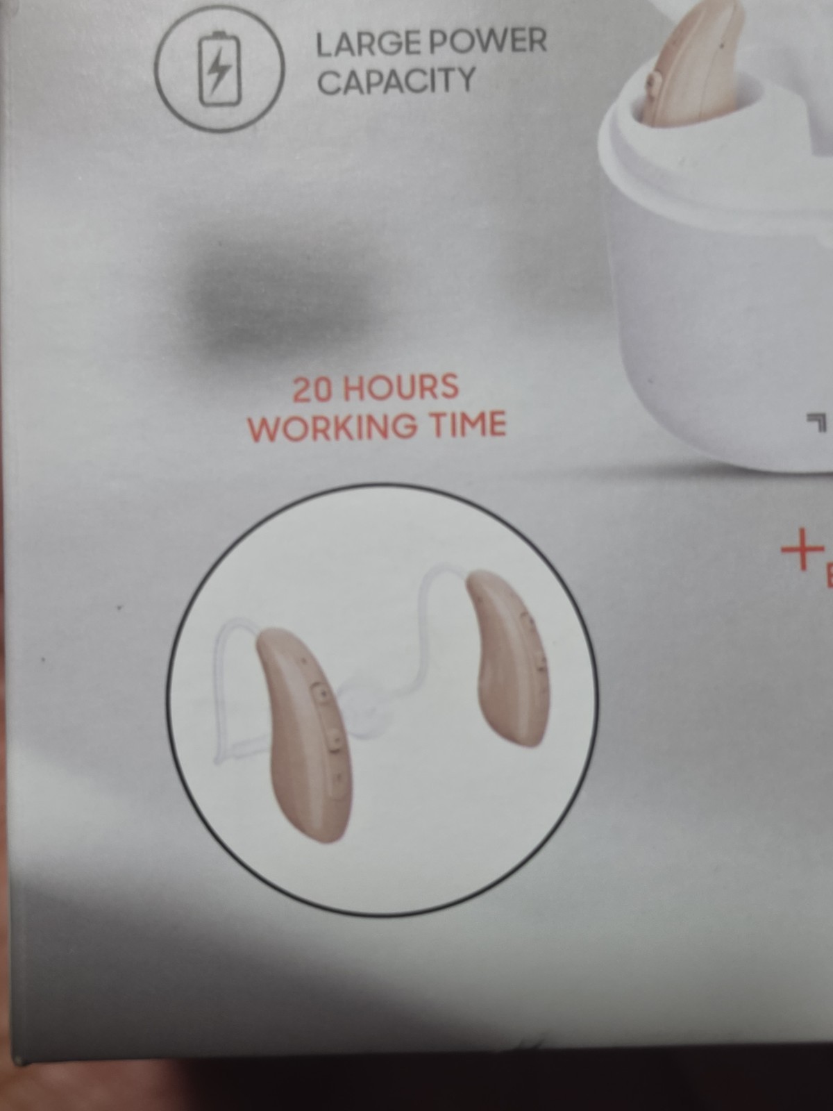 Sharper Image Smart OTC Hearing Aids Noise Cancelling JH-D26AT 20 Hours Recharge