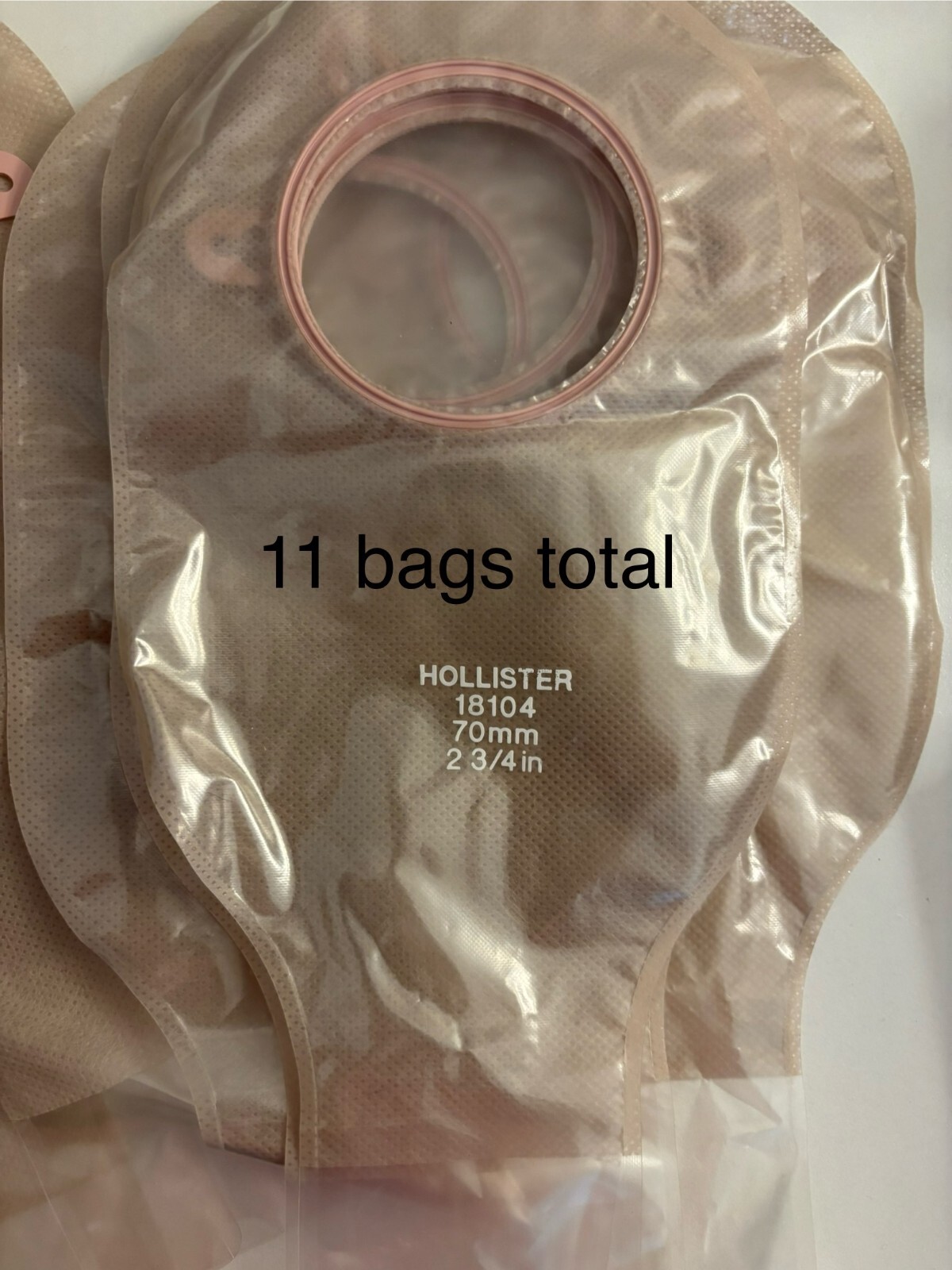 11 Hollister 18104 – Ostomy Pouches Only – NO BOX – NO CLAMPS