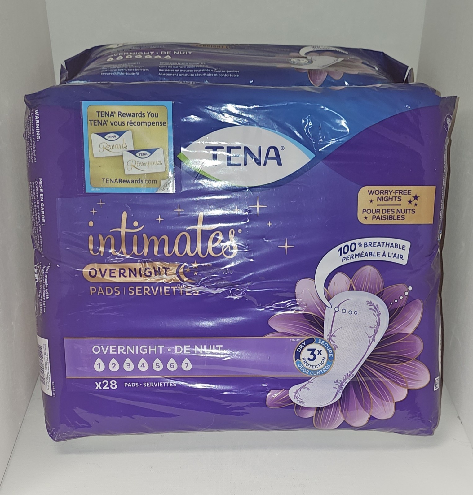 TENA Intimates Overnight Female Incontinent Pad Overnight 16″ L 54282 56 Ct