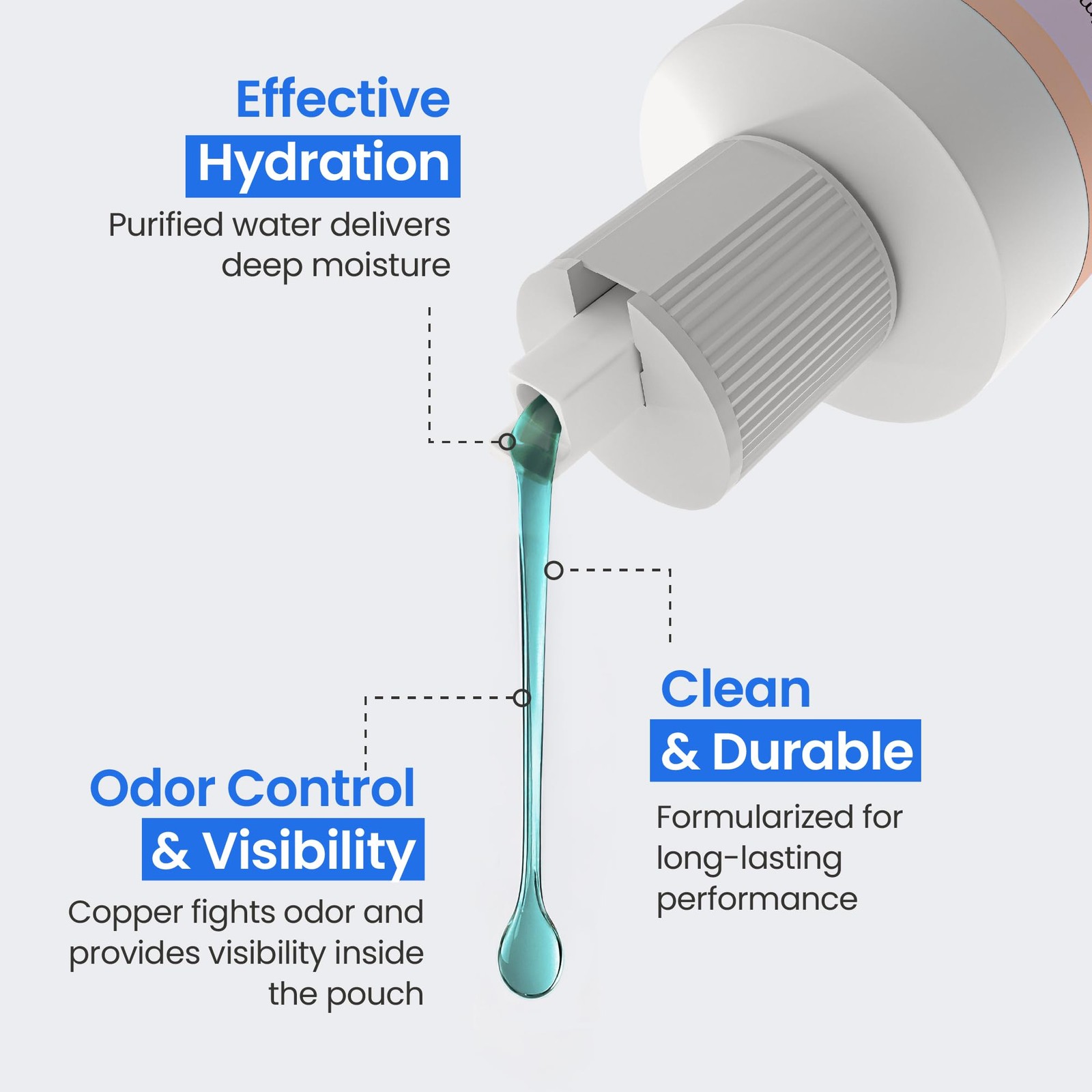 Ostomy Deodorant Classic Blue Odor Eliminator Pouch Colostomy Bag Deodorizer 8