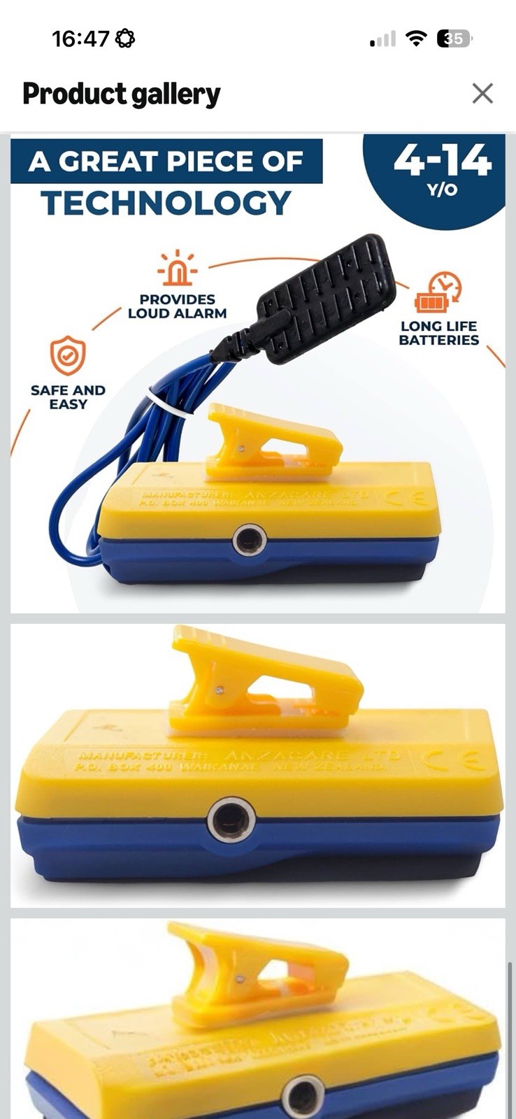 DRI Sleeper Excel Bedwetting Alarm for Kids