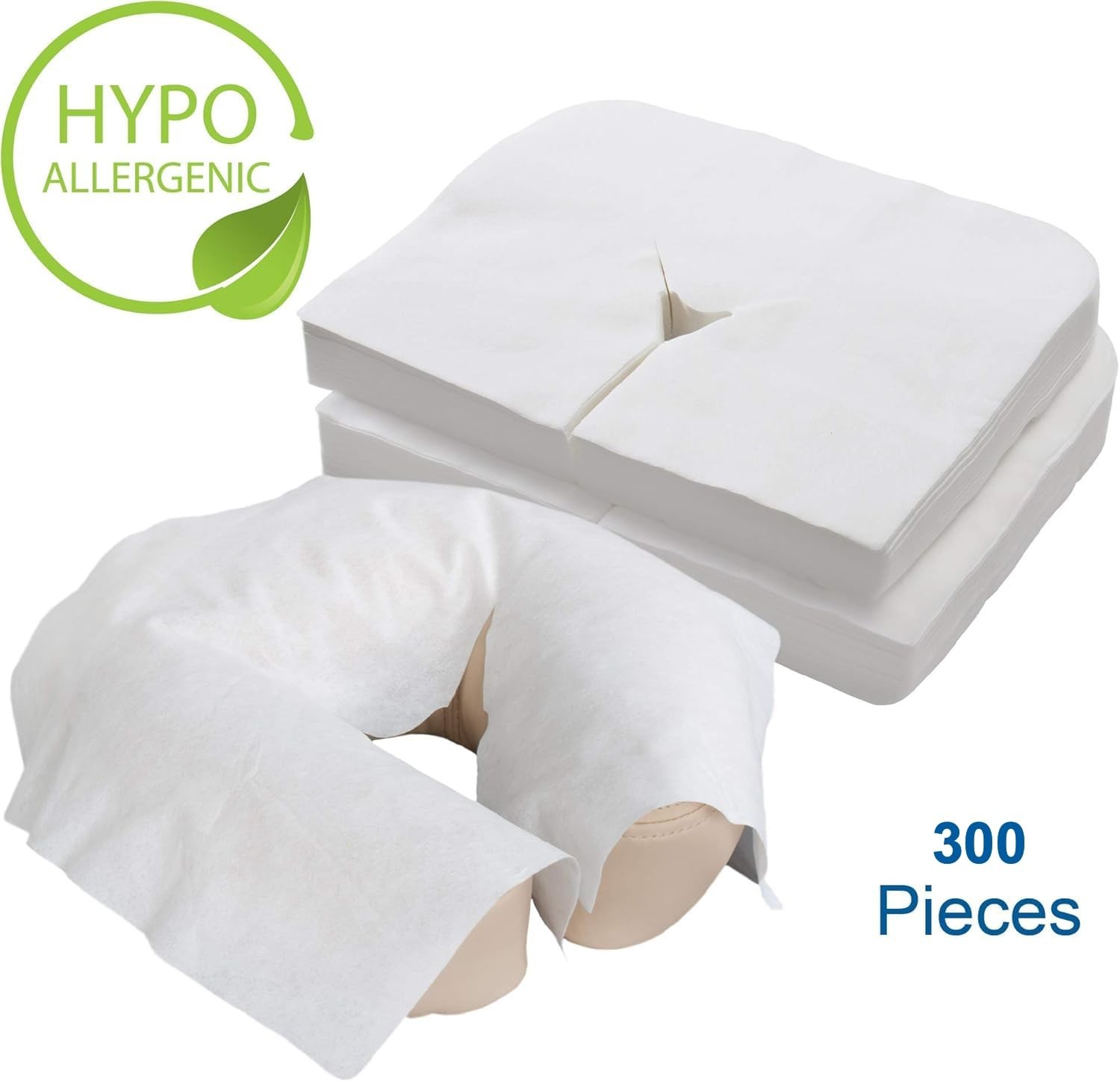 Disposable Face Cradle and Headrest Covers, 300-Pack, Medical-Grade, Ultra So…