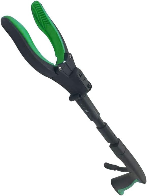 Grabber Tool 19″ Aluminum Magnetic Claw with LED Light, Lightweight Foldable …