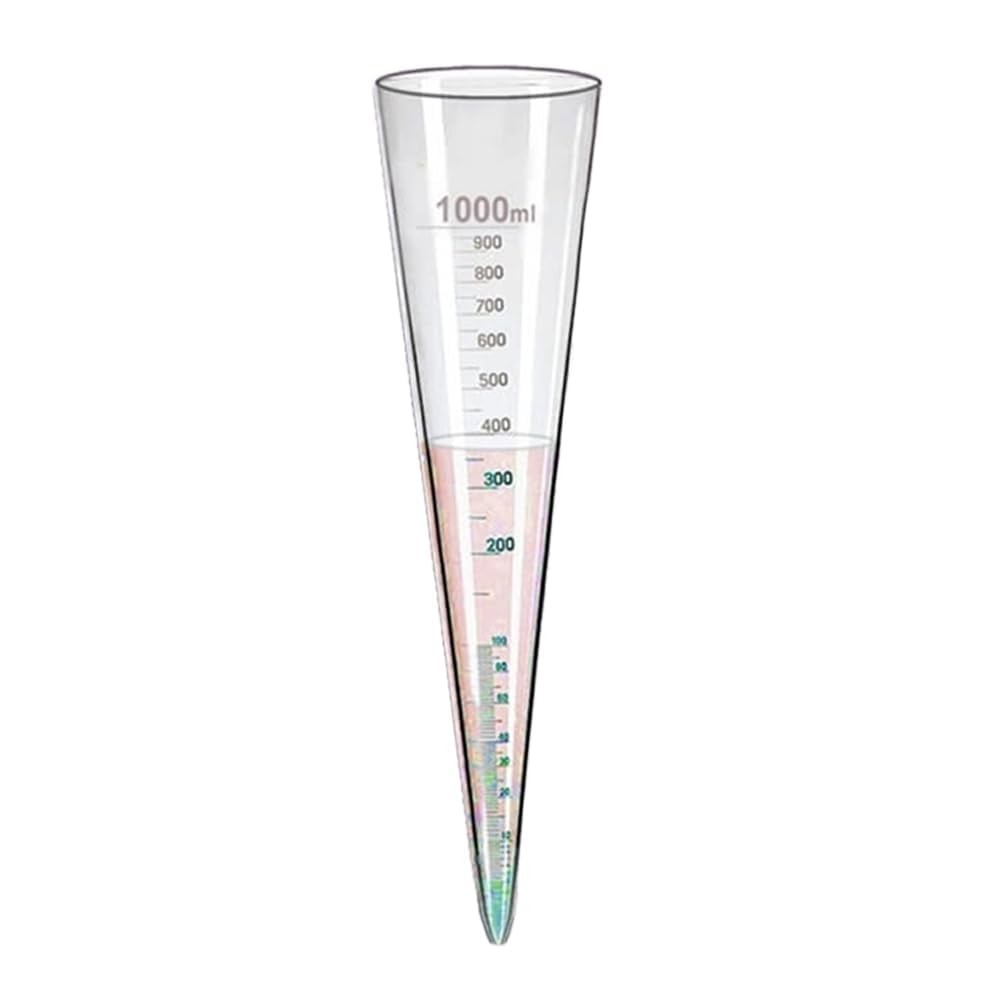 1000 ml Imhoff Cone for Sedimentation & Biofloc Test | Water Testing Cone for…