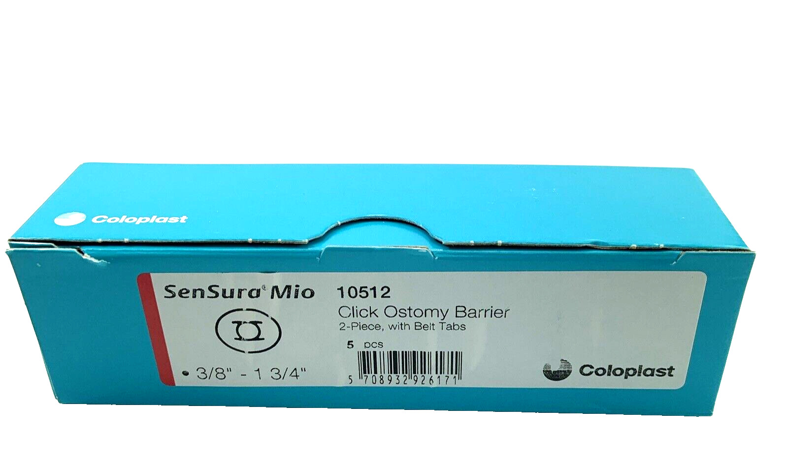 5 Coloplast 10512 Sensura Mio Click 3/8″ to 1-3/4″ CTF Opening Exp.2027