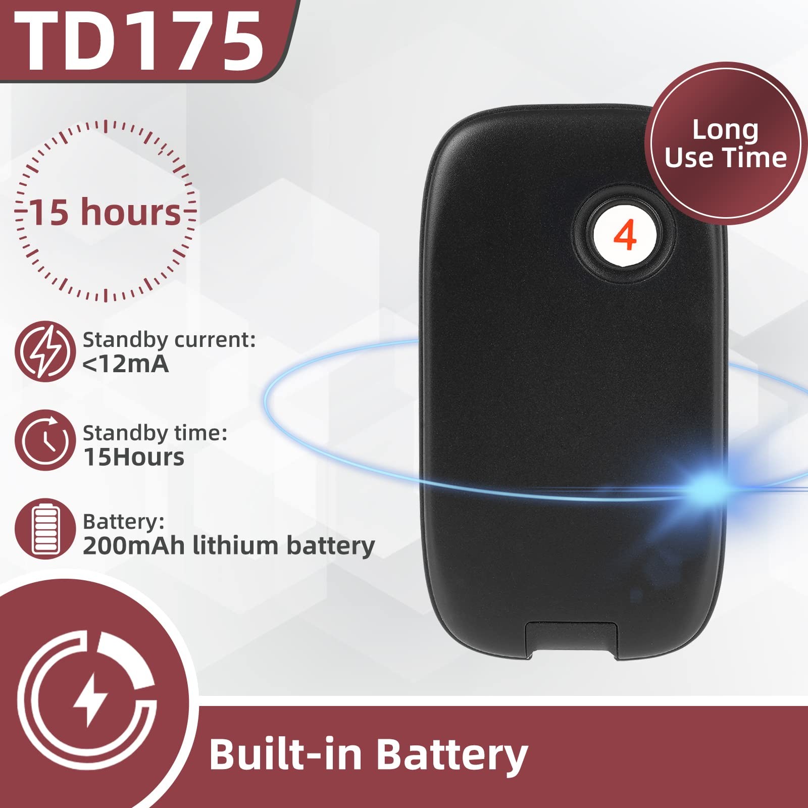TD175 Restaurant Pager System, Restaurant Buzzer Pagers with Vibration, Mute …
