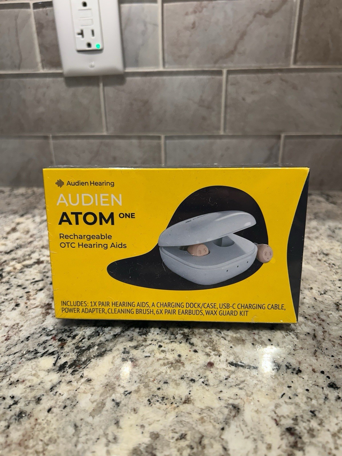 Audien Atom One Rechargeable OTC Hearing AIDS Hearing Aid
