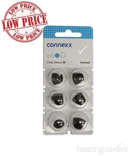 Siemens Signia Pack of 6 Click Sleeve (Vented-Medium )