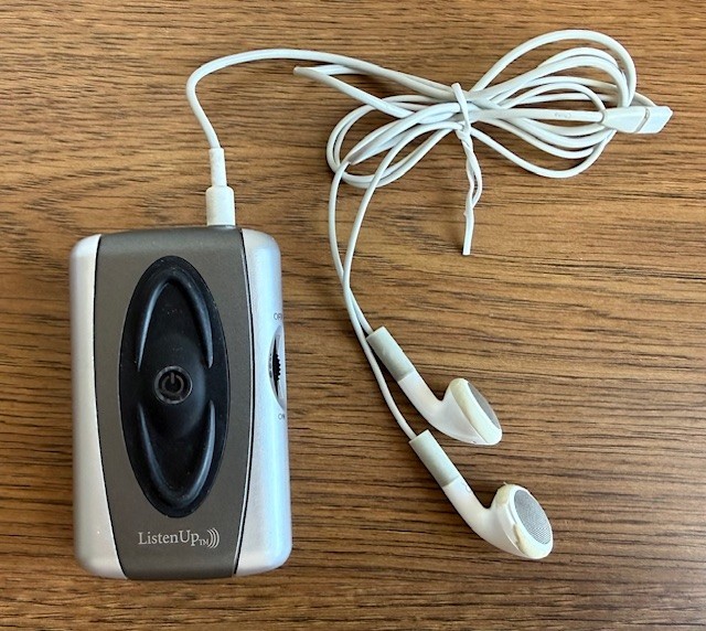 Listen Up Sound Amplifier Hearing Aid, Voice Enhancement Listening Device Silver