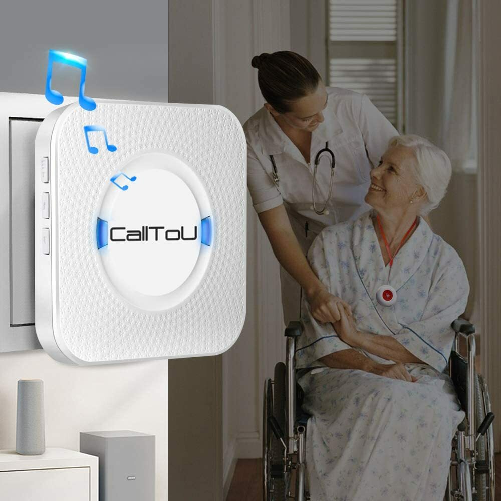 Wireless caregiver pager 1 chime and 1 call button + FREE SHIPPING