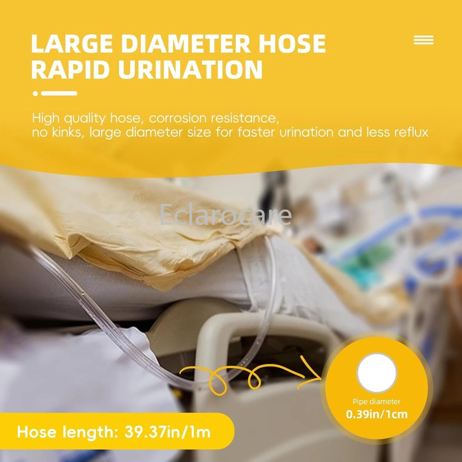 2000ml 1000ml 500ml Men Wearable Urinal Reusable Protable Silicone Urine Leg Bag