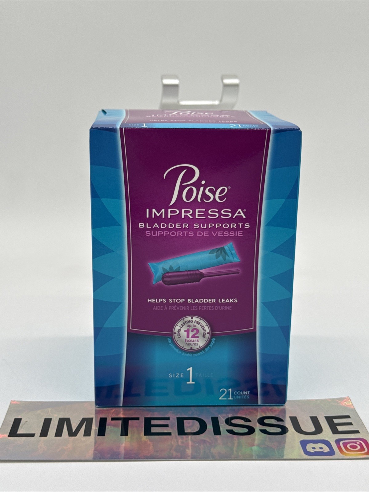 Poise Impressa Incontinence Bladder Support for Women Size 1, 21 Count, Exp 2028