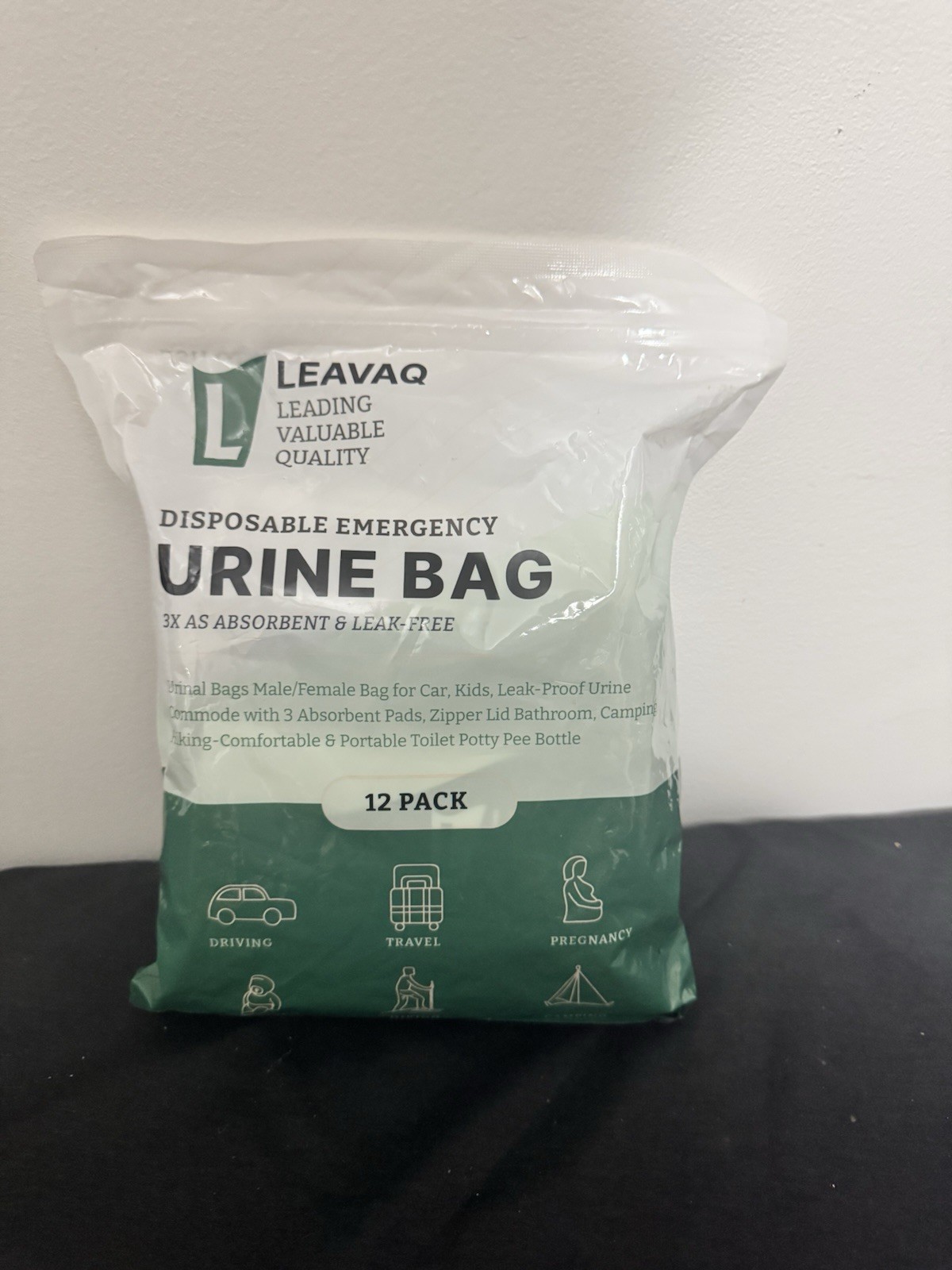 Urine Bag 3 X As Absorbent & Leak Free 12 Each Male, Female, Kids
