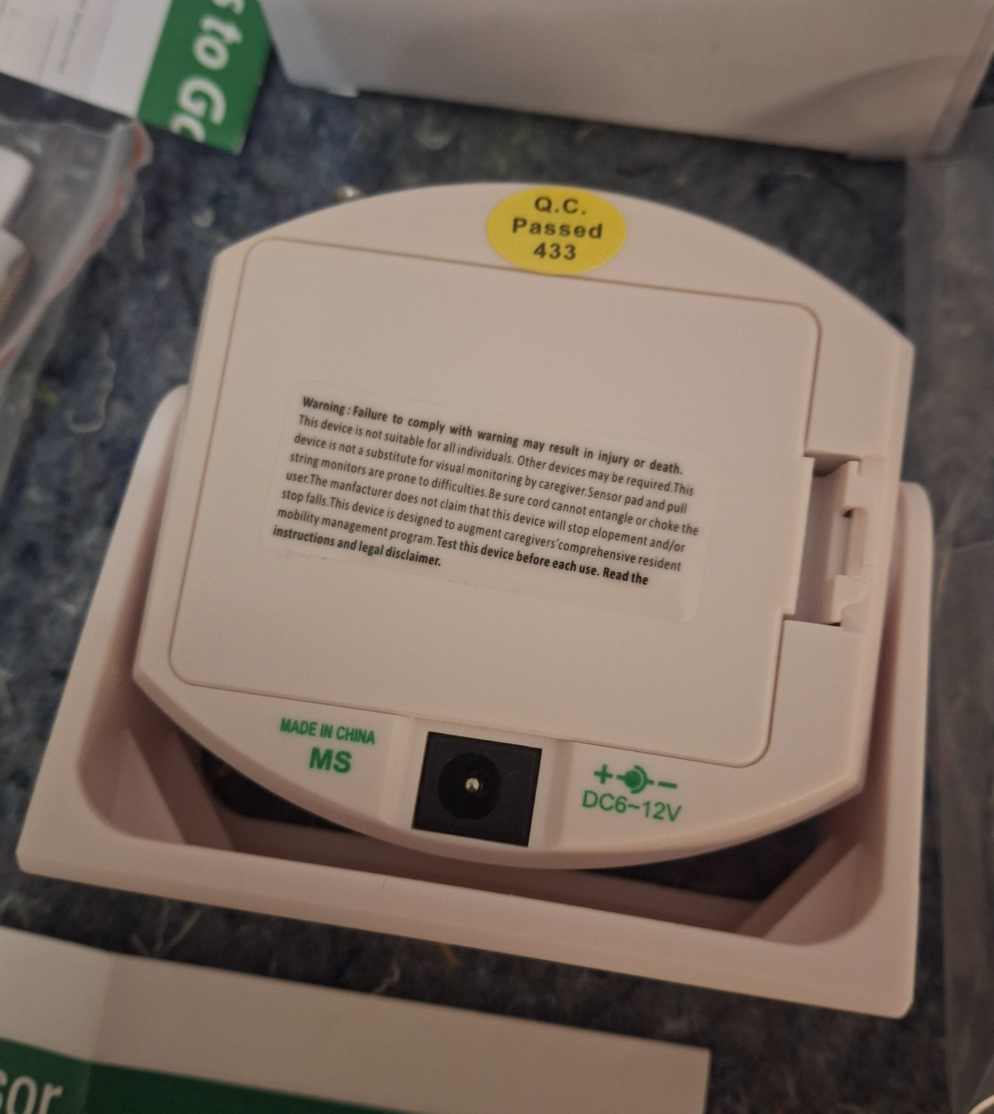 Smart Caregiver Cordless Alert Monitor & Motion Sensor System 433-MS 433-EC