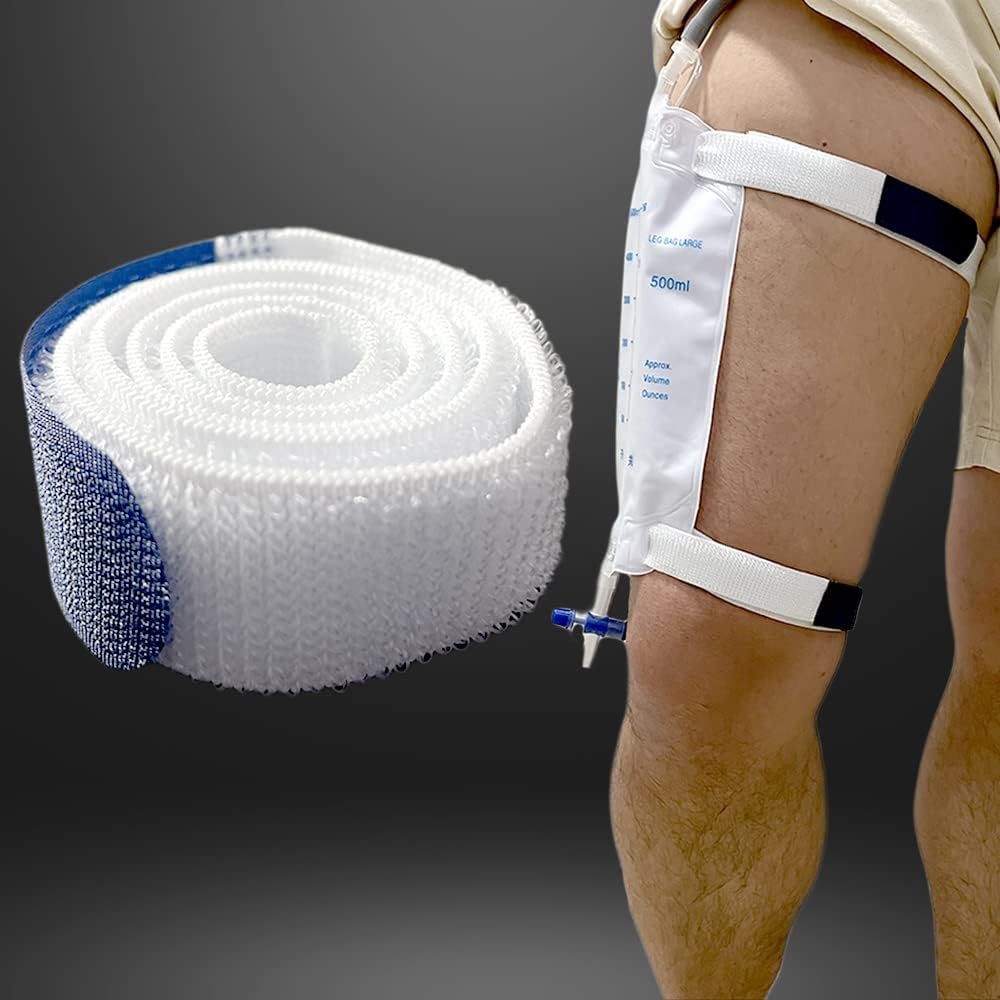 4Pack Leg Bag Straps Urine Drainage Bag Strap Catheter Leg Bag Straps 2.5*60CM