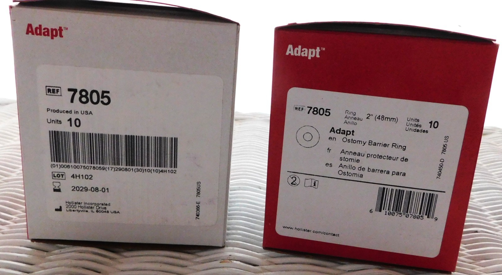 Hollister 7805 Adapt 2” Ostomy Barrier Ring 1 Box 10ct Full 1 Box 5ct New 2029