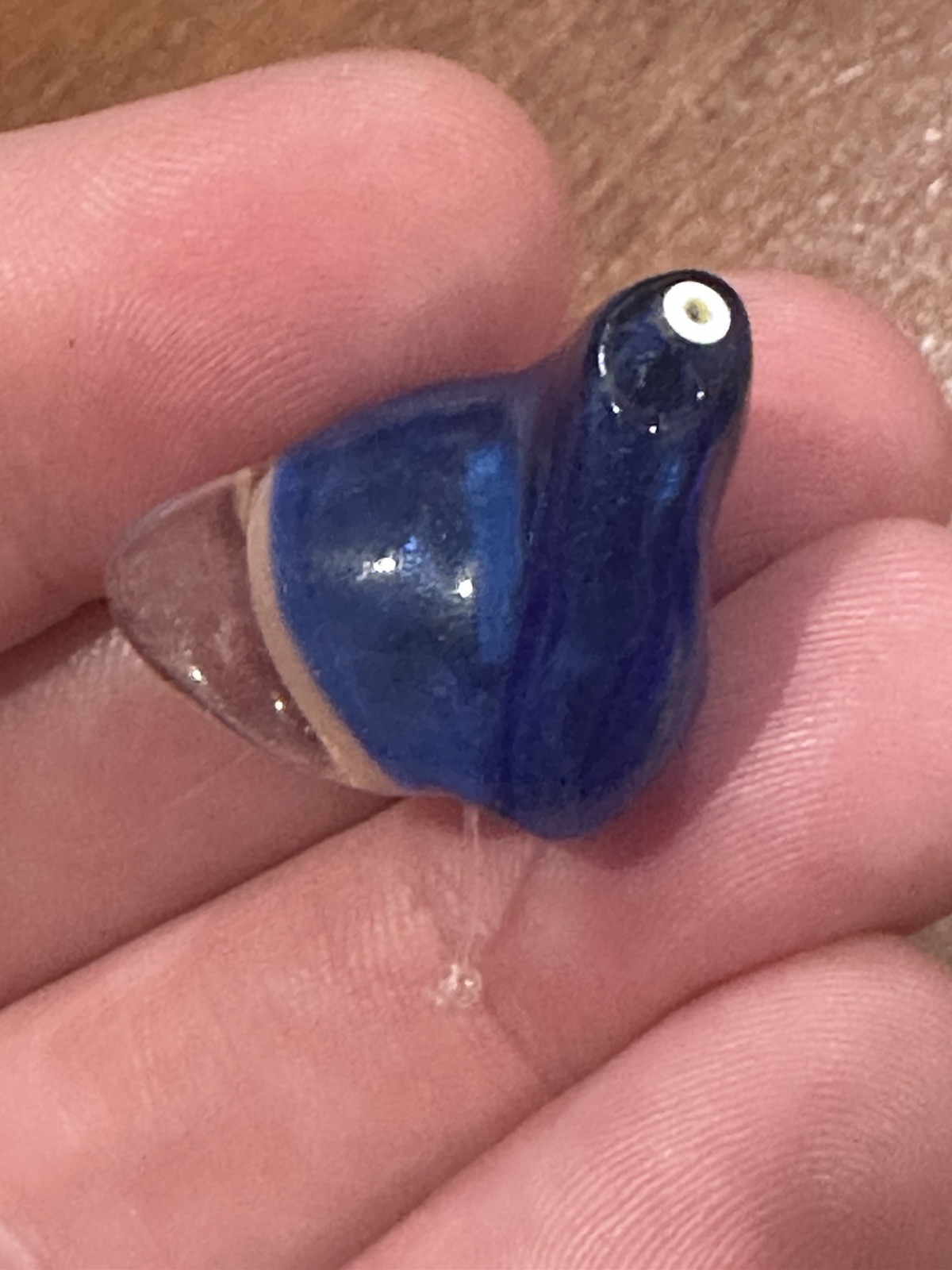 Pair of OTICON Siya 2 IC IIC In Canal Hearing Aid Red Blue Left & Right Side Set