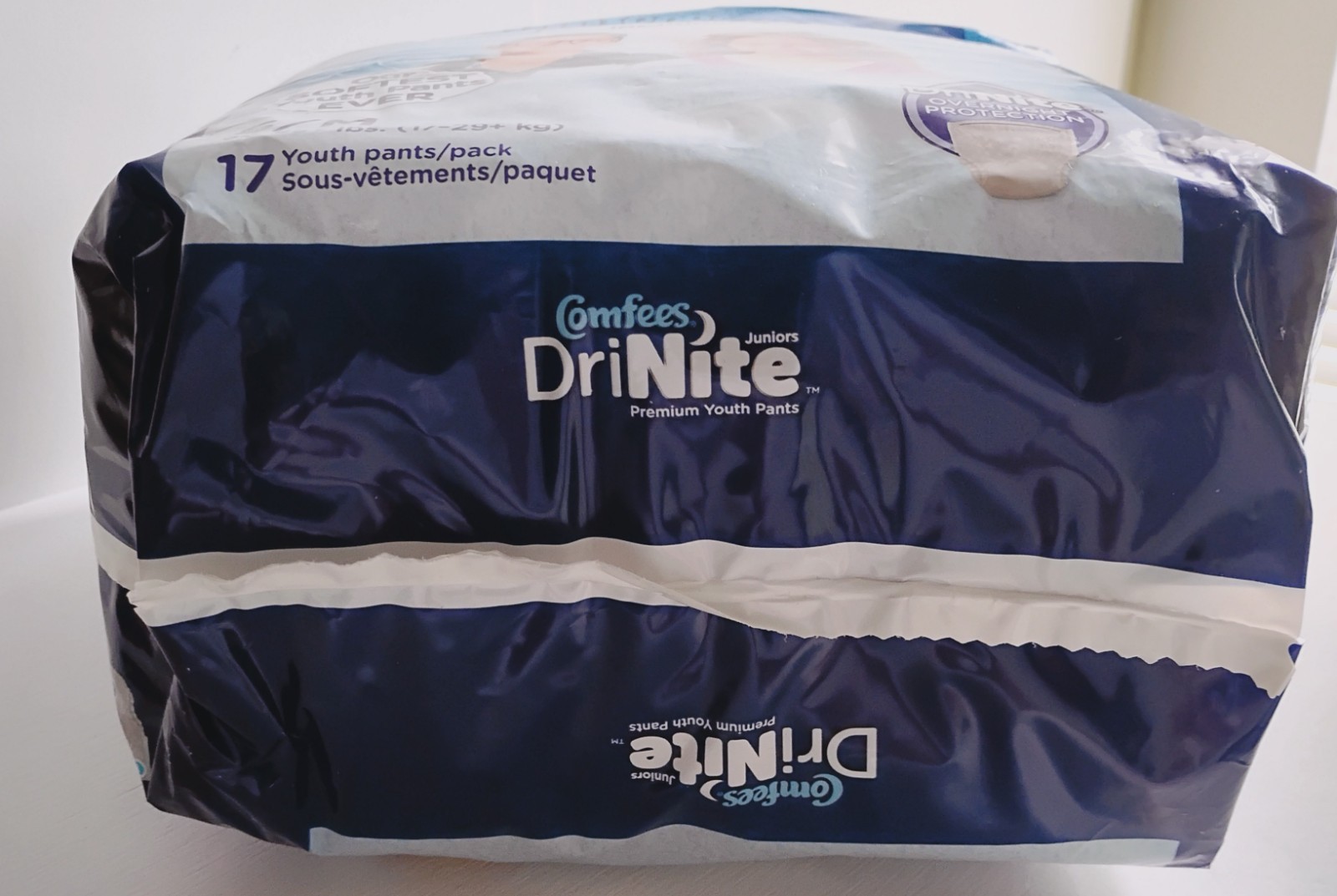 Lot of 4 x 17pk Comfees DriNite Juniors Premium Youth Pants Size S/M 38-65+ Lbs