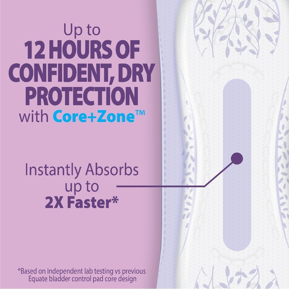 Women’s Incontinence Pads Maximum Absorbency Long Length 45 Count Compare to