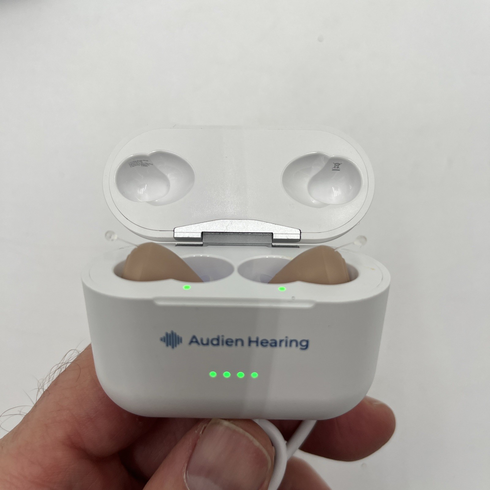 AUDIEN ATOM PRO 2 OTC Hearing Aids Wireless Hearing Amplifier Charge Case+Extras